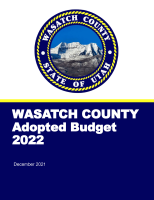 Wasatch County Adopted Budget 2022